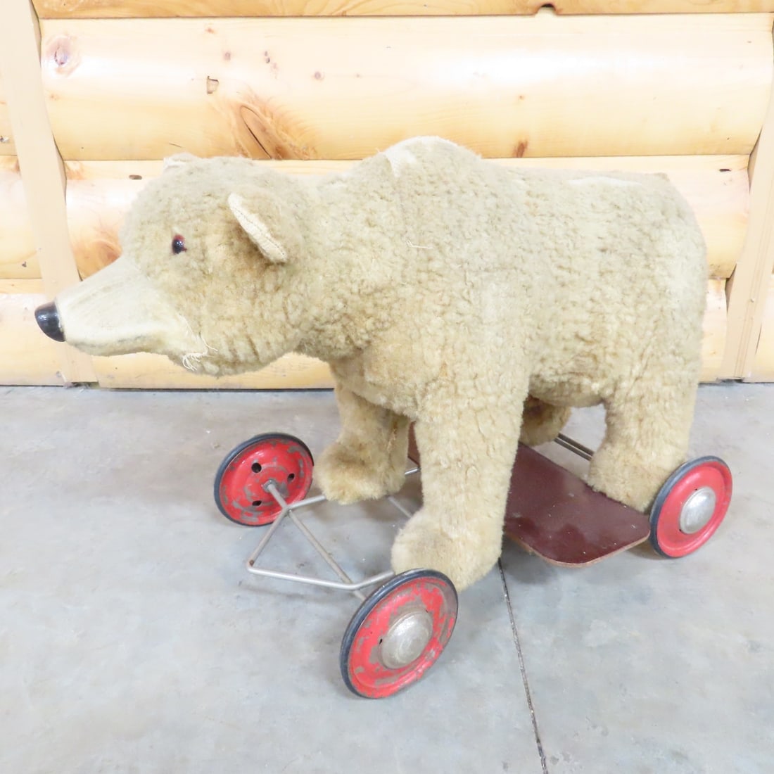 Steiff Mohair Ride-On Children's Bear Pull Toy (1 of 13)