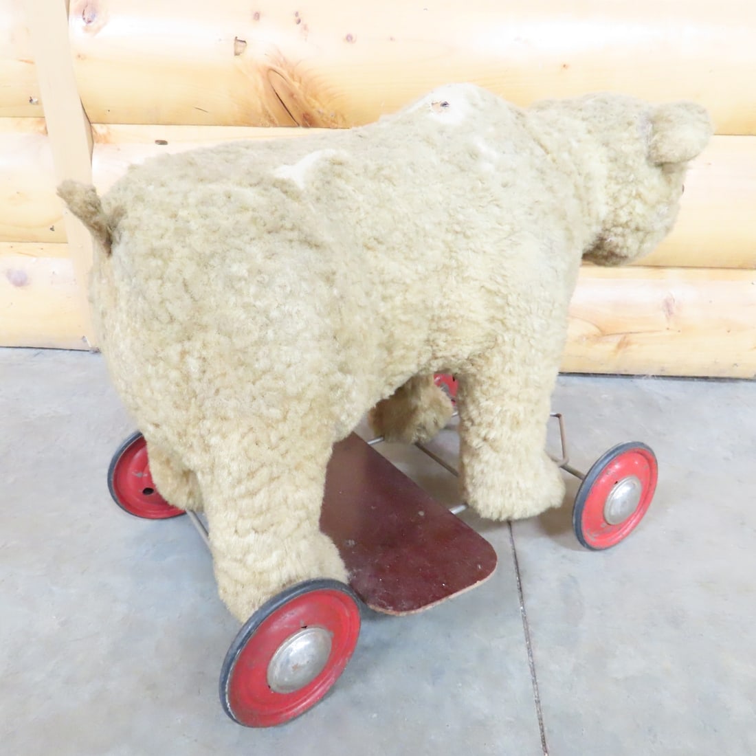 Steiff Mohair Ride-On Children's Bear Pull Toy - 3