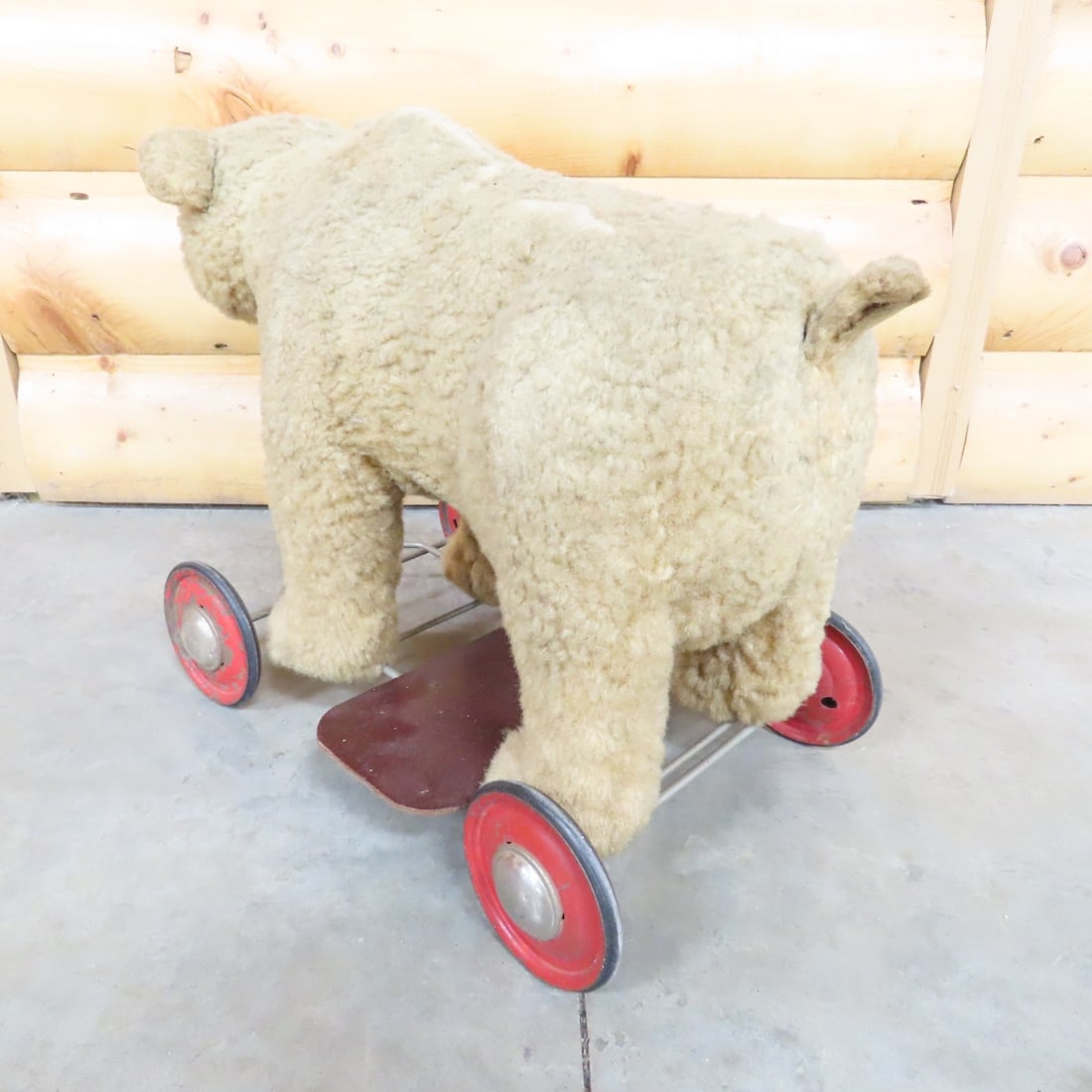 Steiff Mohair Ride-On Children's Bear Pull Toy - 4