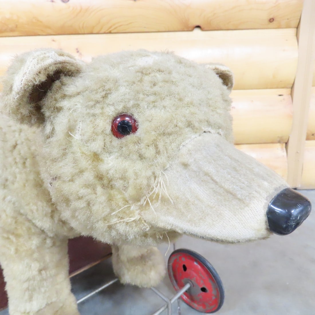 Steiff Mohair Ride-On Children's Bear Pull Toy - 8