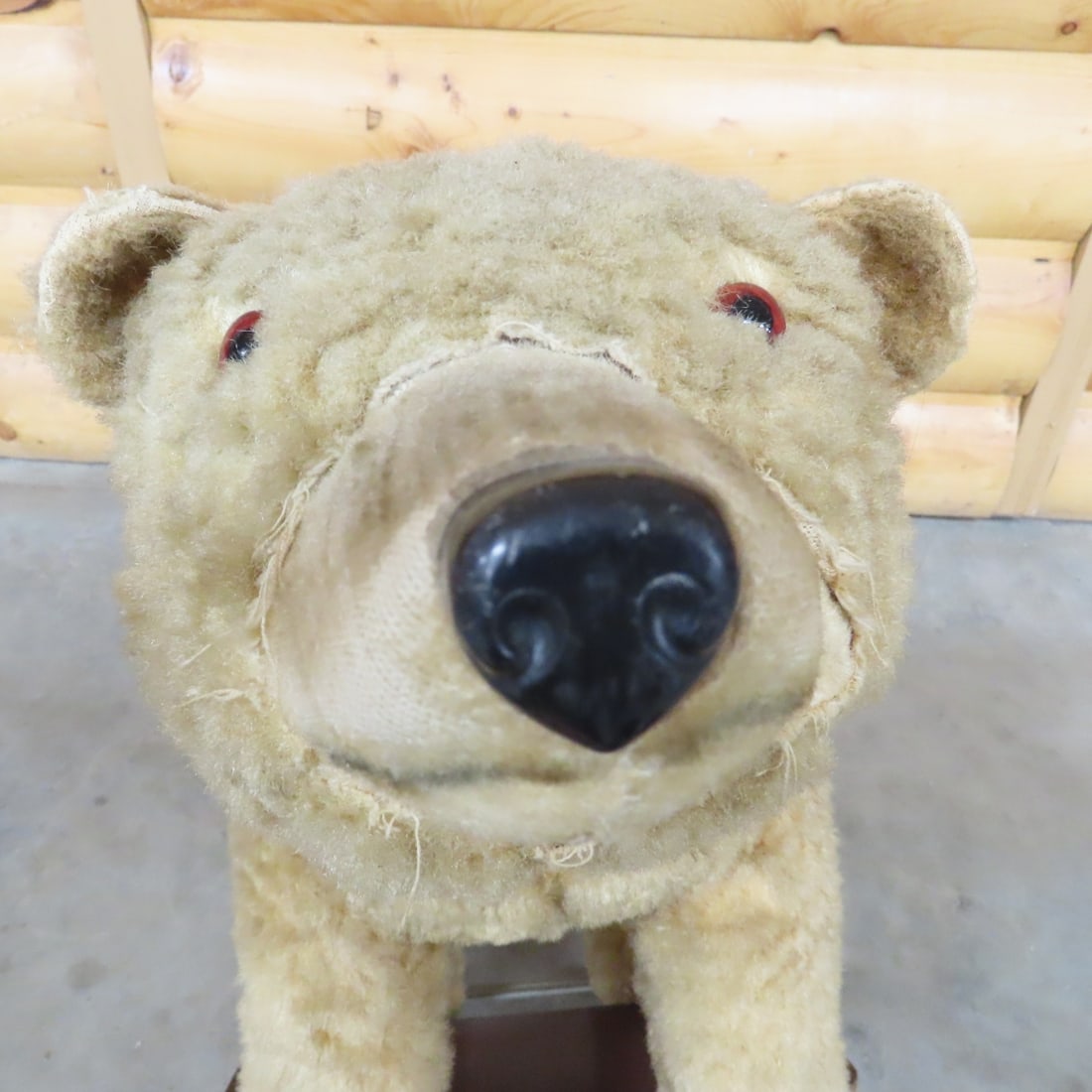 Steiff Mohair Ride-On Children's Bear Pull Toy - 9