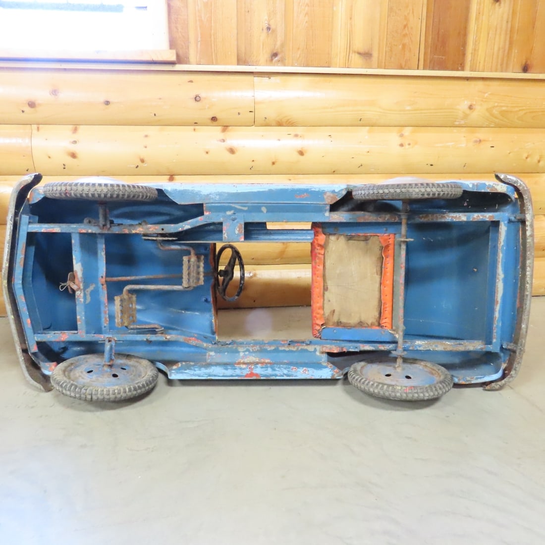 Vintage Children's Steel Pedal Car - 12