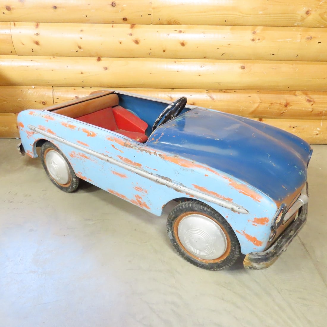 Vintage Children's Steel Pedal Car - 2