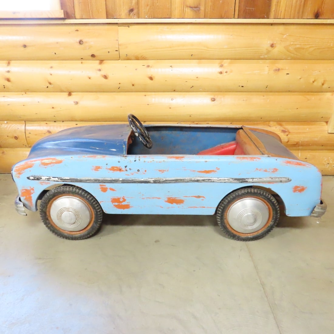 Vintage Children's Steel Pedal Car - 3