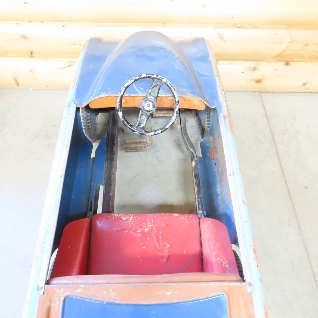 Vintage Children's Steel Pedal Car - 7