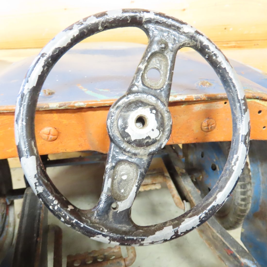 Vintage Children's Steel Pedal Car - 9