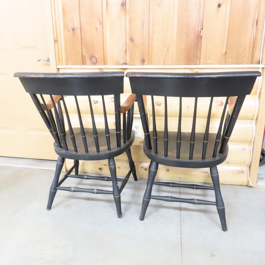 Pair of Antique Stone & Nichols Federal Chairs - 6