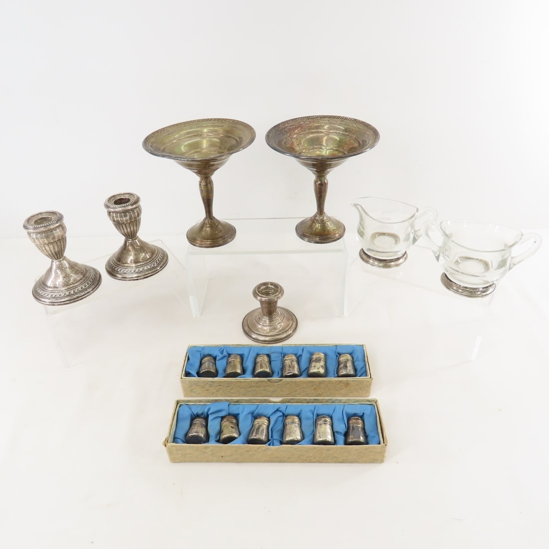 Weighted Sterling Candlesticks, Shakers & More (1 of 14)