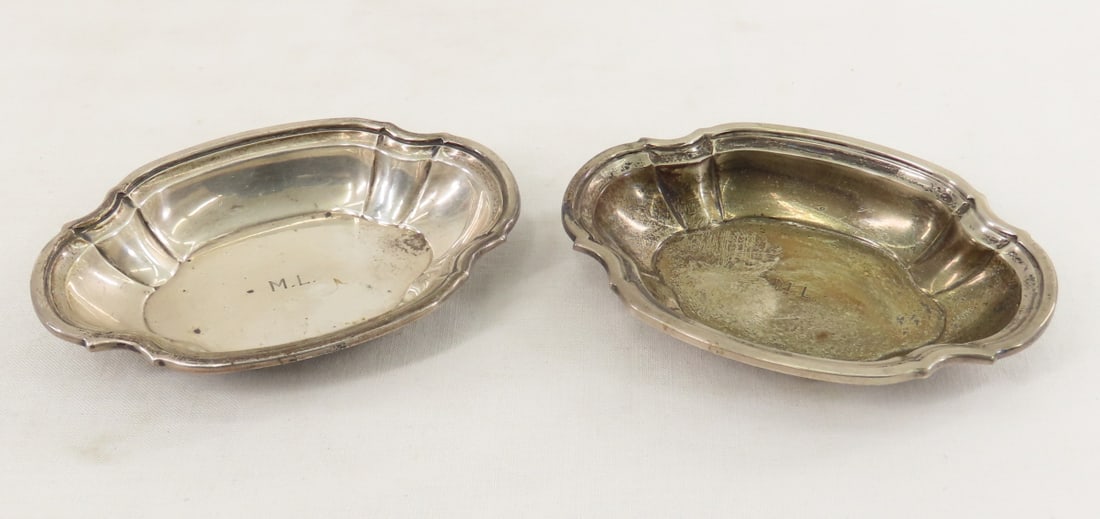 2 Tiffany & Co Sterling Silver "M.L." Nut Dishes (1 of 6)