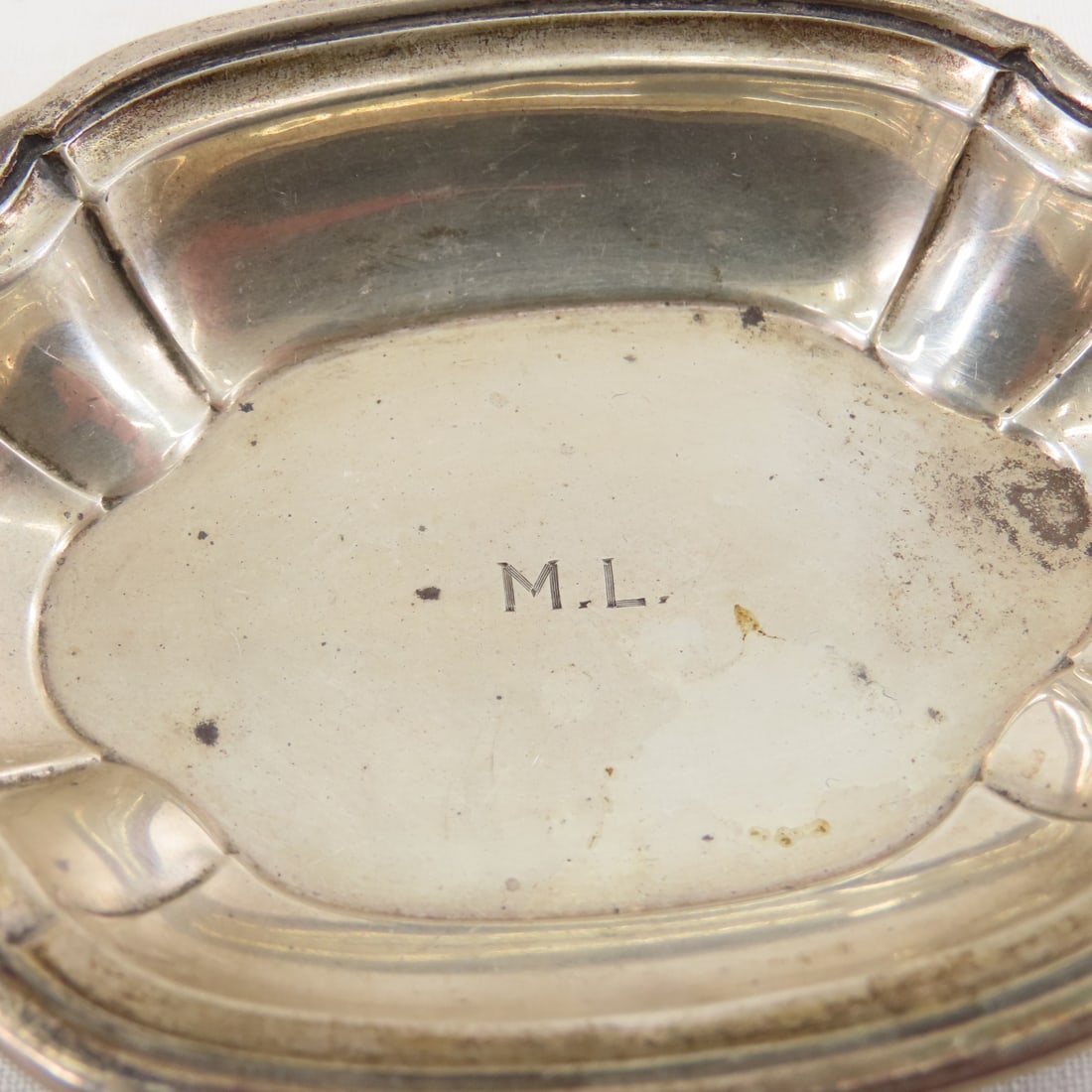 2 Tiffany & Co Sterling Silver "M.L." Nut Dishes - 6