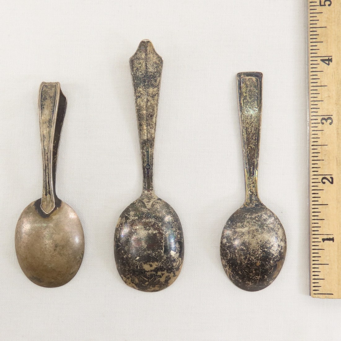 2 International Sterling Child's Sets & Spoon - 3