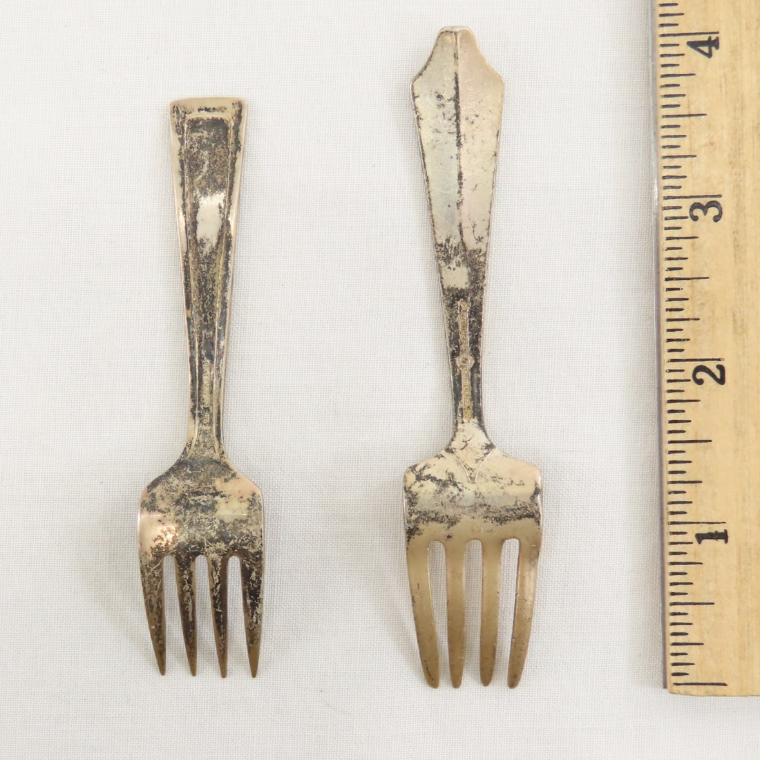 2 International Sterling Child's Sets & Spoon - 8