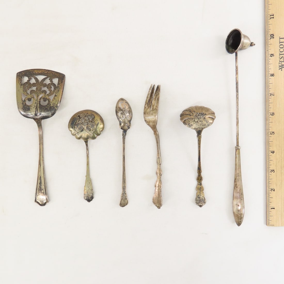 Sterling Serving Pieces & Candle Snuffer - 2