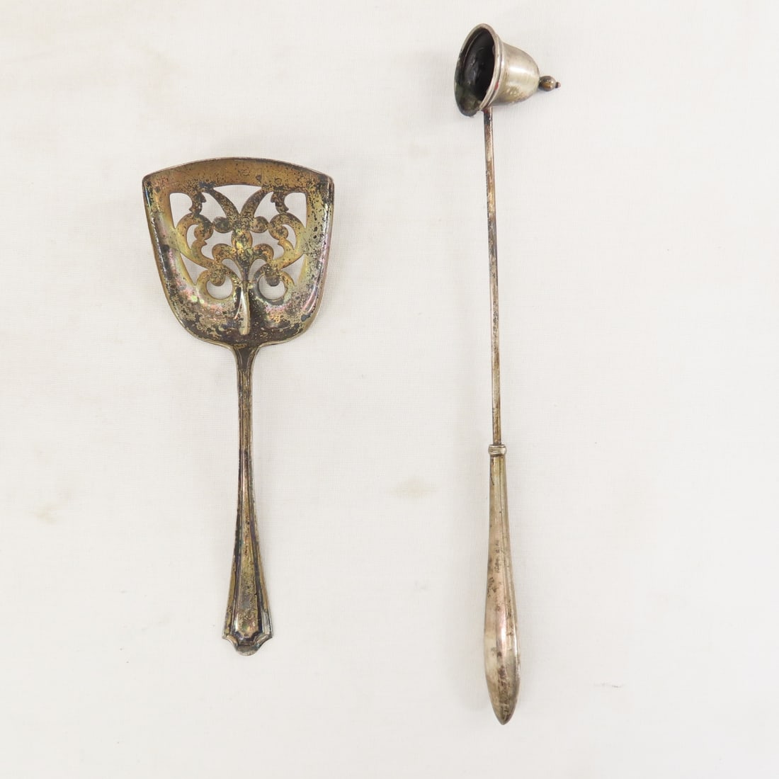 Sterling Serving Pieces & Candle Snuffer - 3