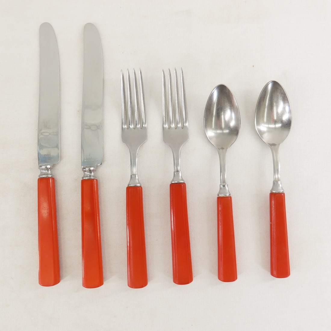 8 Sets Universal MCM Bakelite Handle Flatware - 2