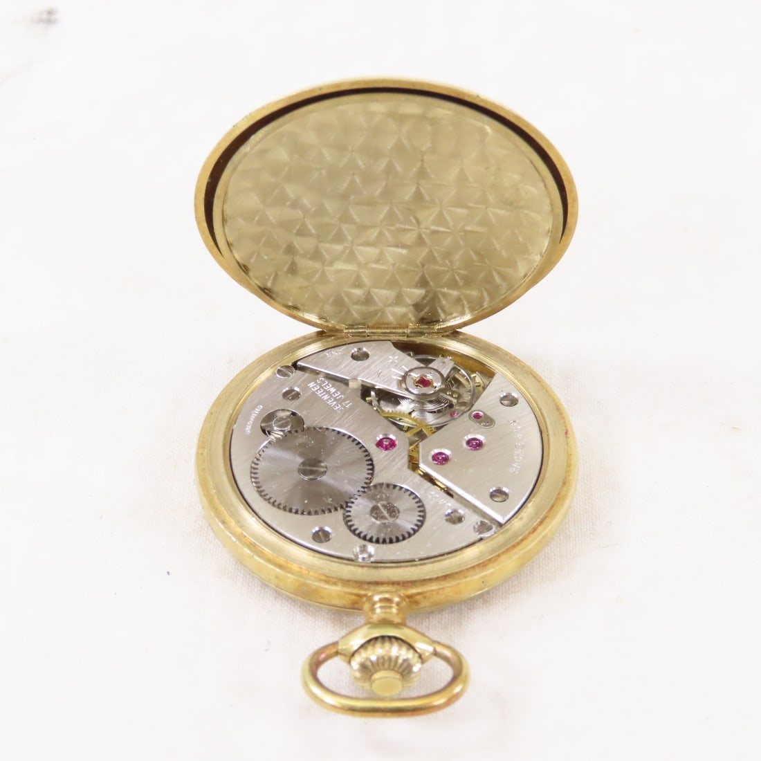 Gallet Racine Gold Plated Hunter Case Pocket Watch - 5