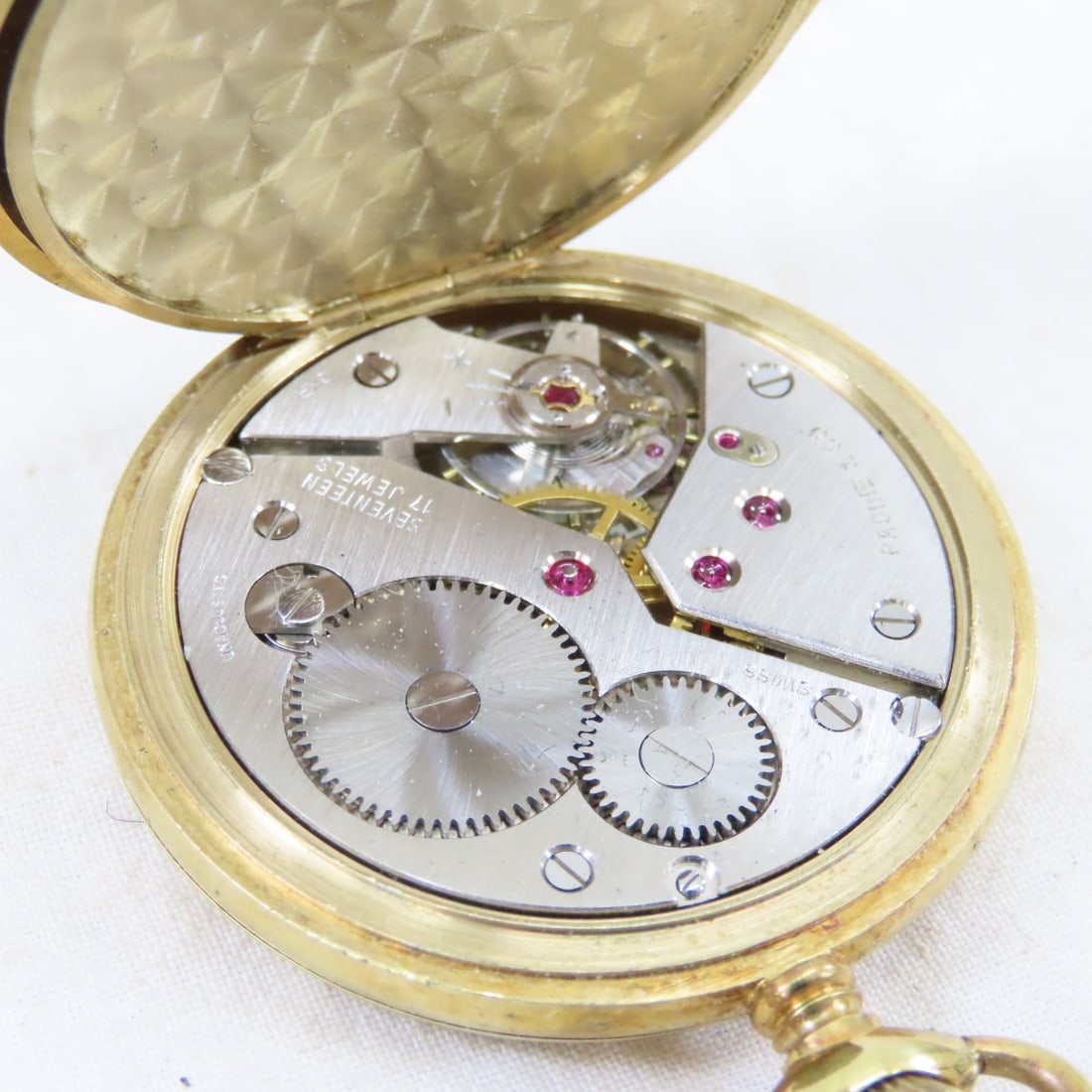 Gallet Racine Gold Plated Hunter Case Pocket Watch - 6