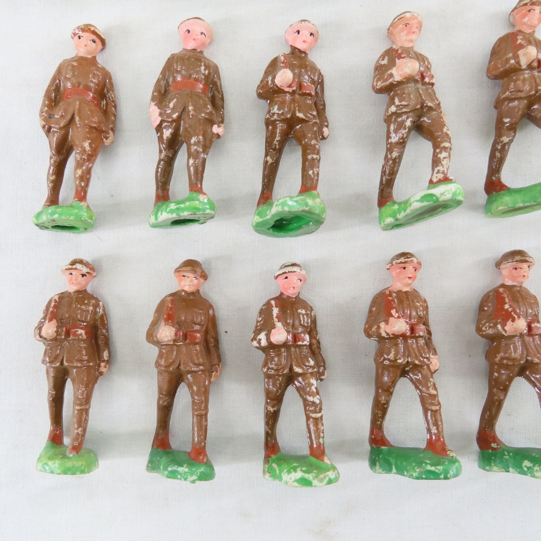 Ceramic Army Figurines- Made in Japan - 8