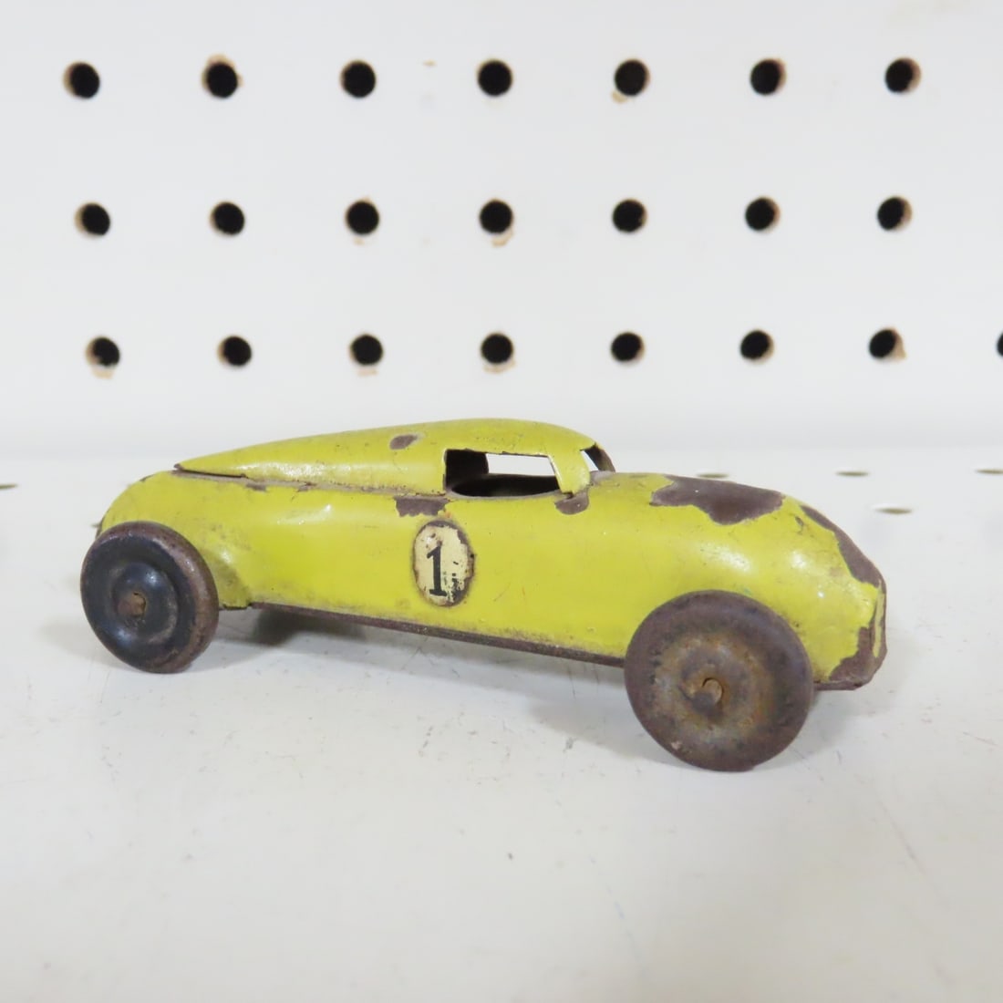 Vintage German Lehmann GNOM #808 Yellow Race Car: Vintage German Lehmann GNOM #808 Yellow Race Car - Tin Plate, Made in Germany, 4" long. Lot Size: 4 x 2 x 1, .5 lb All information and photos are intended to be as accurate as possible, but errors