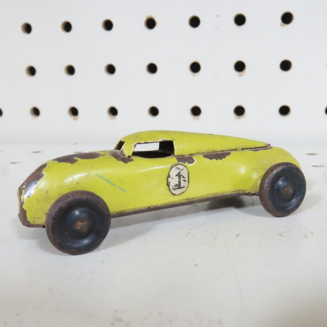 Vintage German Lehmann GNOM #808 Yellow Race Car - 2