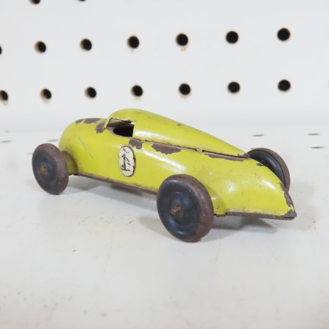 Vintage German Lehmann GNOM #808 Yellow Race Car - 3
