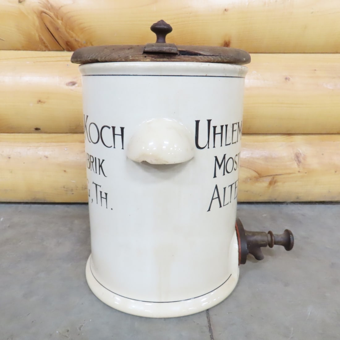 Antique German Uhlemann & Koch Mustard Dispenser - 2