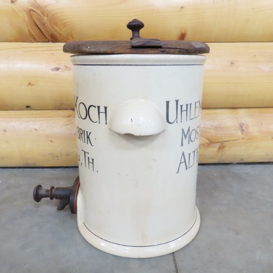 Antique German Uhlemann & Koch Mustard Dispenser - 4