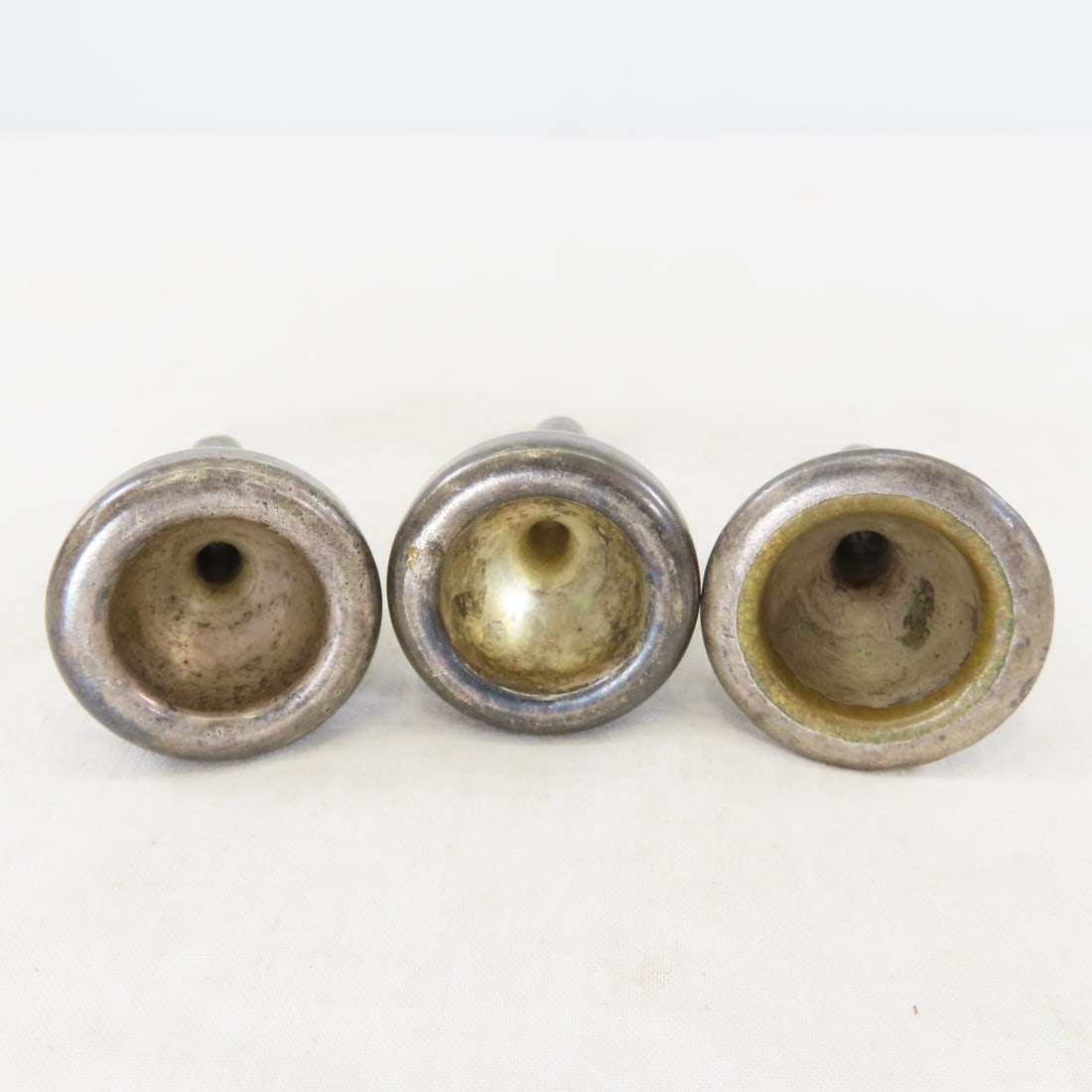 3 Vintage Trombone Mouthpieces, Bach 11C & 12C - 9