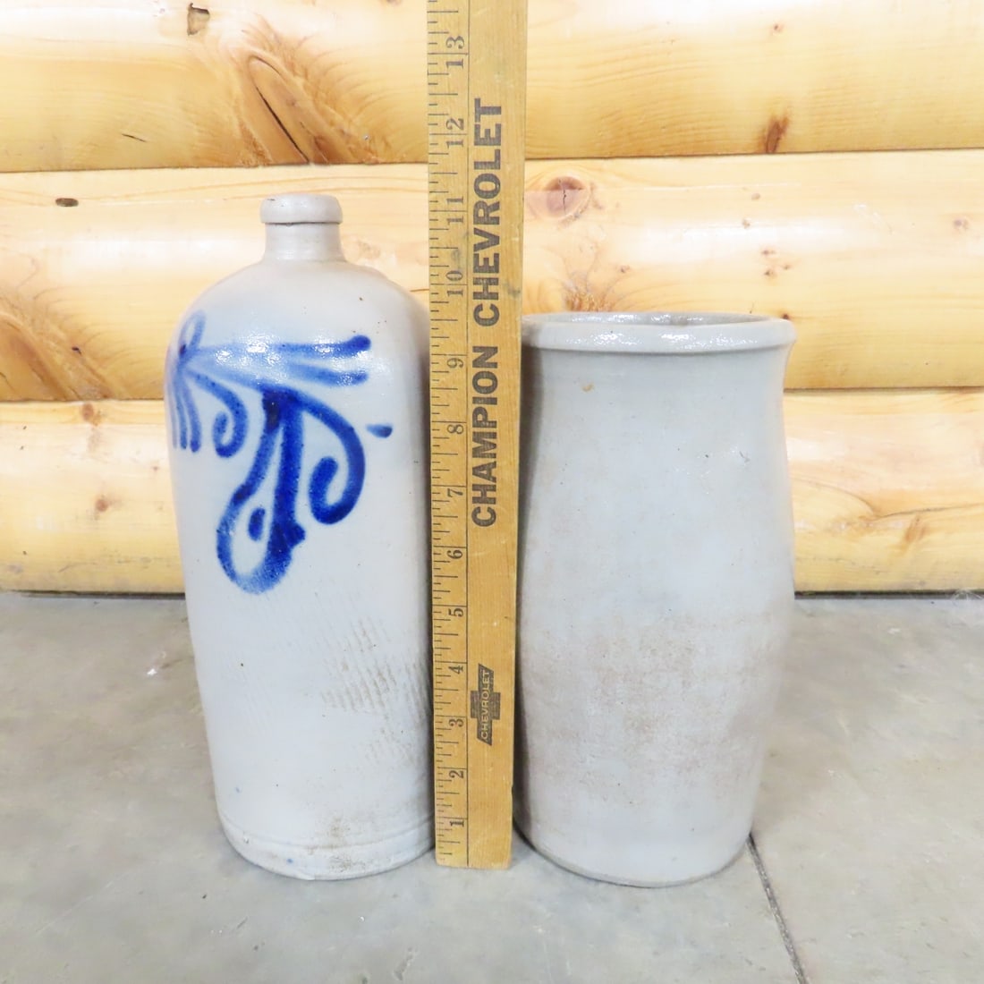 2 Vintage German Salt-Glazed Stoneware Jugs - 17