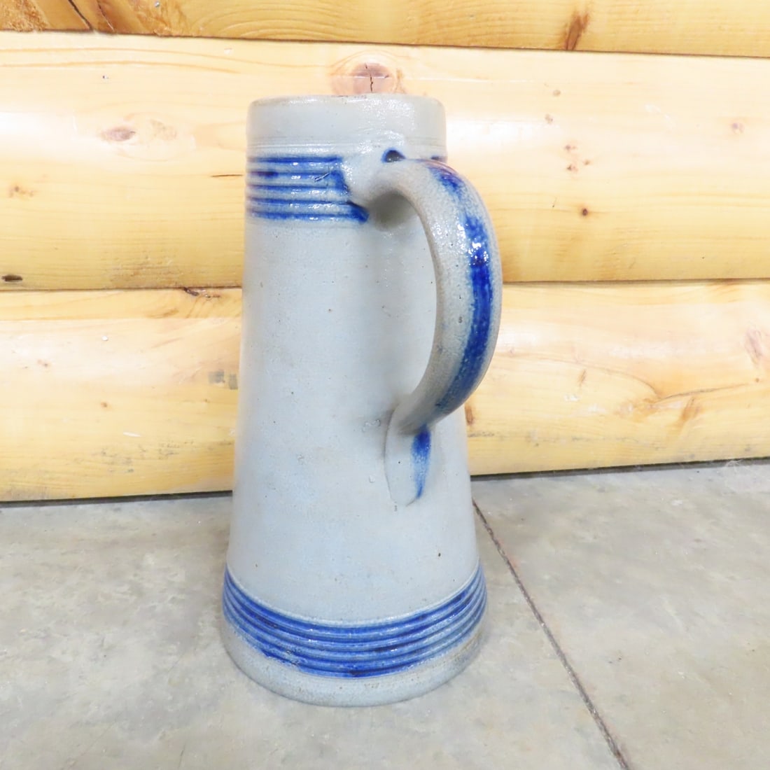 2 Vintage German Westerwald Salt-Glazed Pitchers - 11
