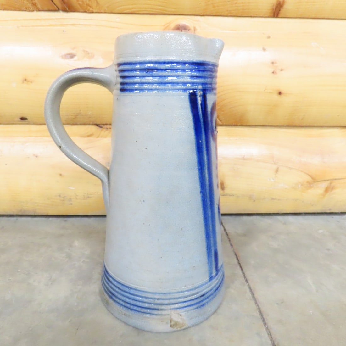 2 Vintage German Westerwald Salt-Glazed Pitchers - 12
