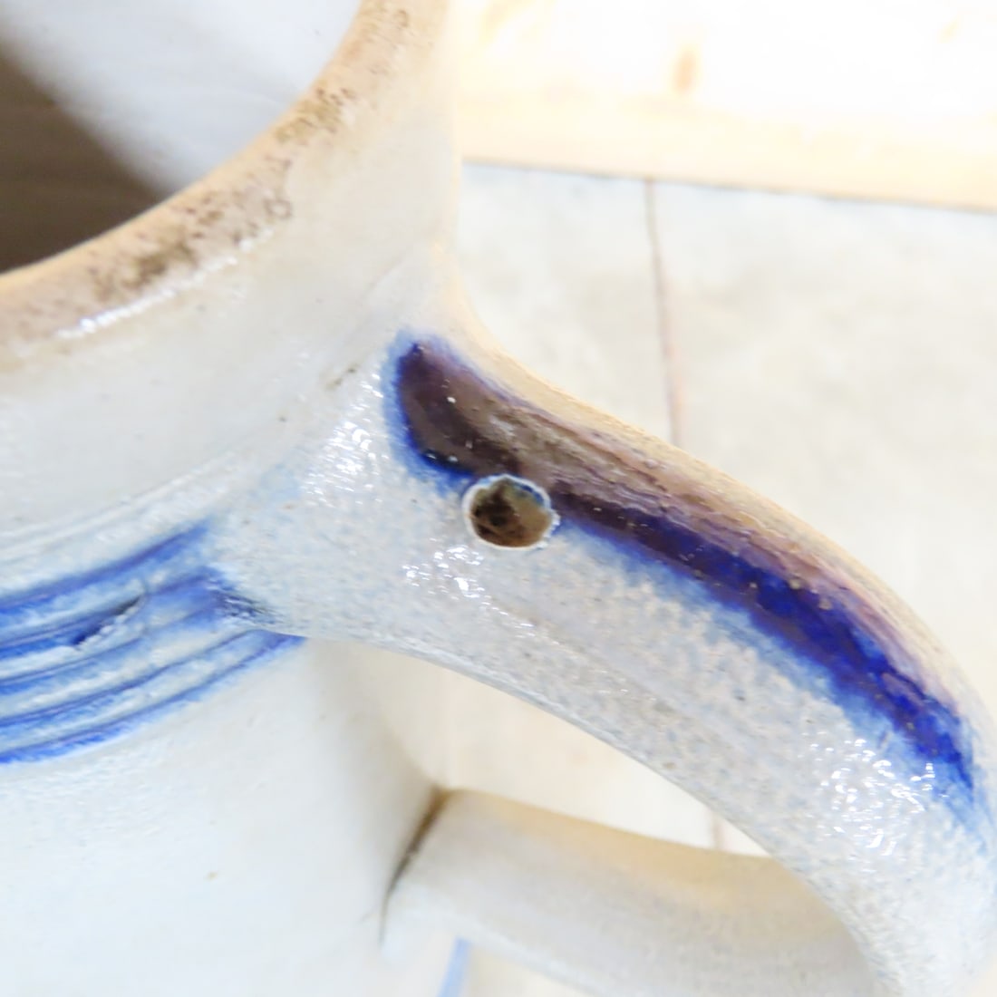 2 Vintage German Westerwald Salt-Glazed Pitchers - 16