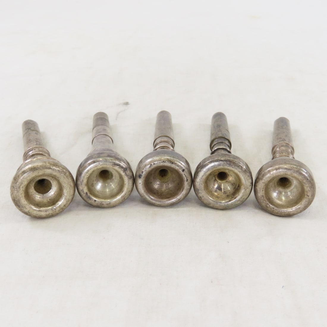 5 vintage Trumpet Mouthpieces Old's 7C, Bach 7C - 10