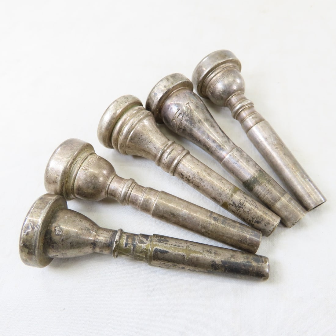 5 vintage Trumpet Mouthpieces Old's 7C, Bach 7C - 13