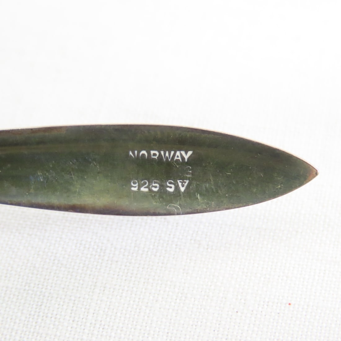 Norwegian Sterling Silver Guilloche 6 Spoon Set - 6