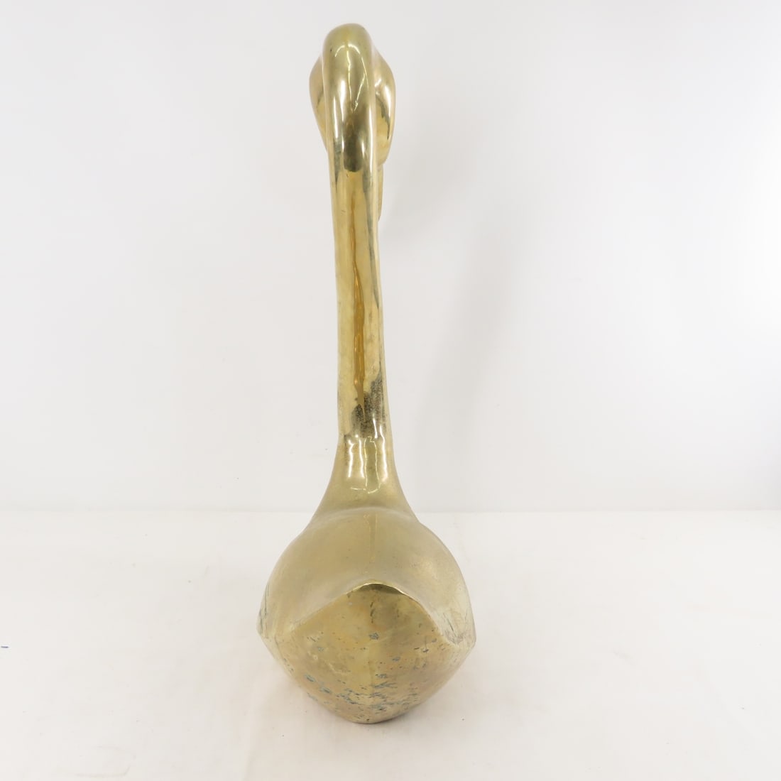 Pair of Mid Century Brass Swans- Tallest is 26.5" - 12