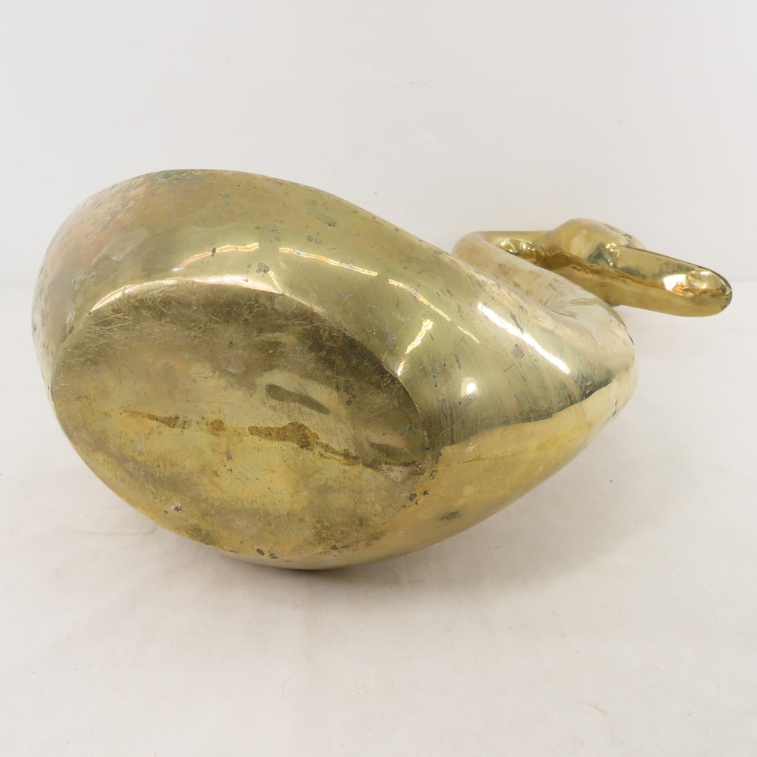 Pair of Mid Century Brass Swans- Tallest is 26.5" - 14