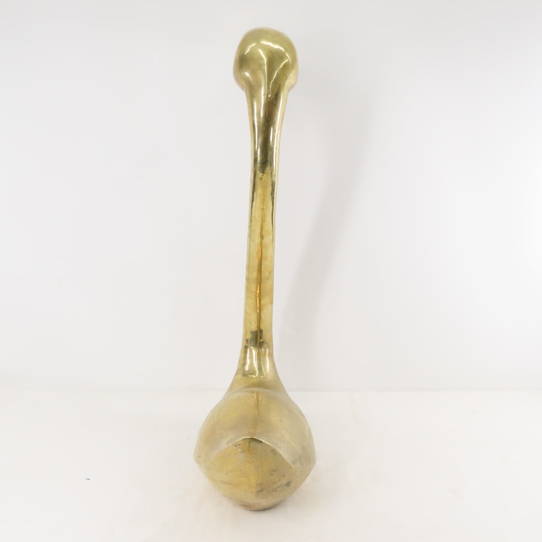 Pair of Mid Century Brass Swans- Tallest is 26.5" - 4