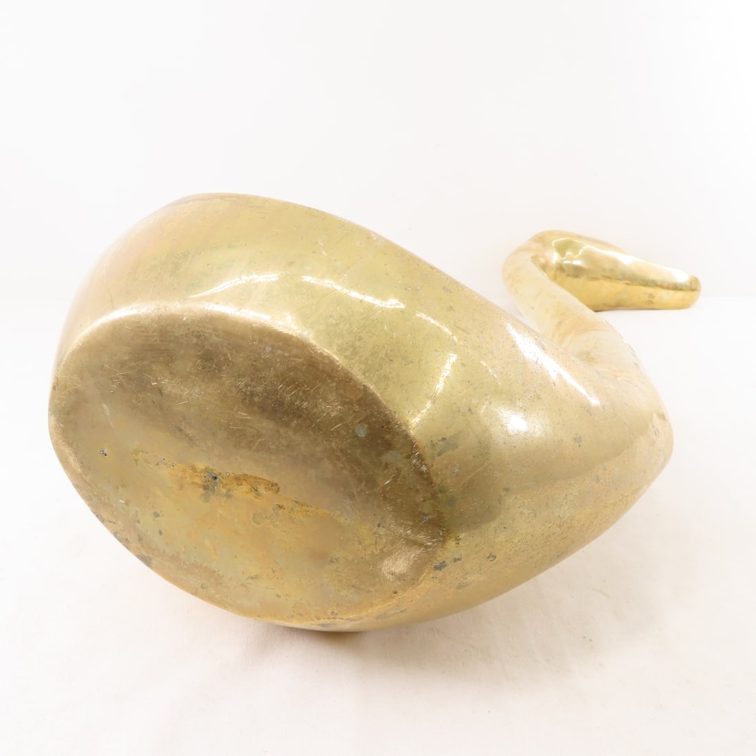 Pair of Mid Century Brass Swans- Tallest is 26.5" - 8
