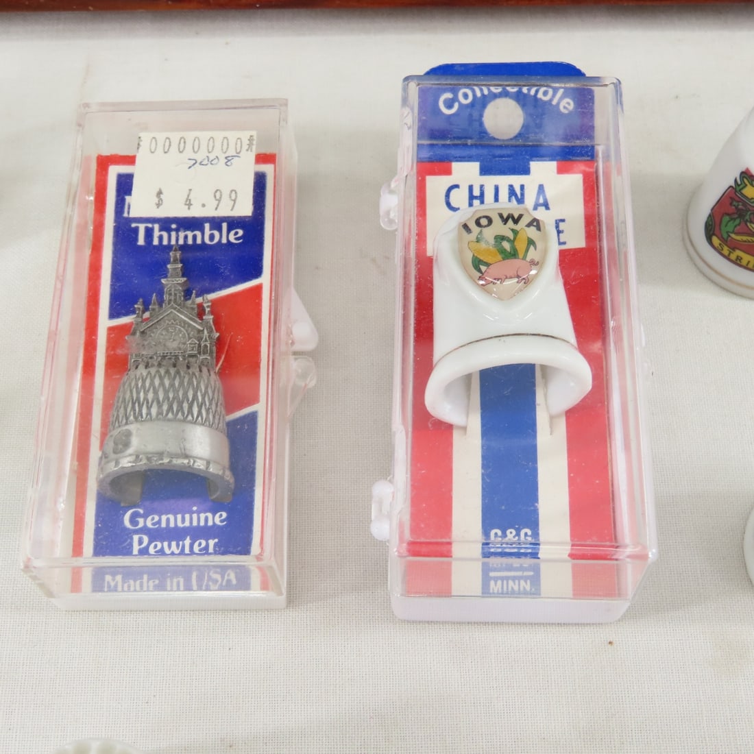 Collection of 102 Thimbles and Display - 13