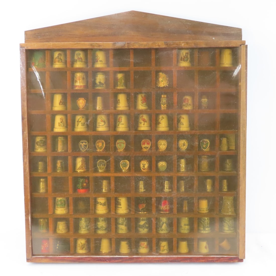 Collection of 102 Thimbles and Display - 17