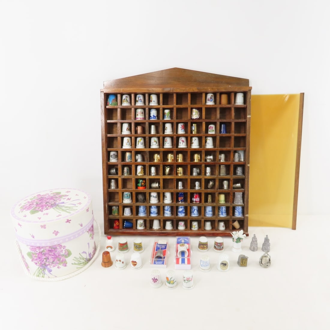 Collection of 102 Thimbles and Display (1 of 17)