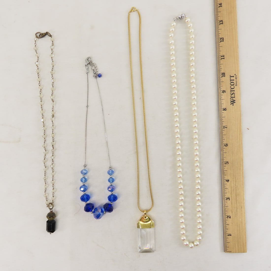 Vintage Faceted Glass Bead & Modern Jewelry - 5