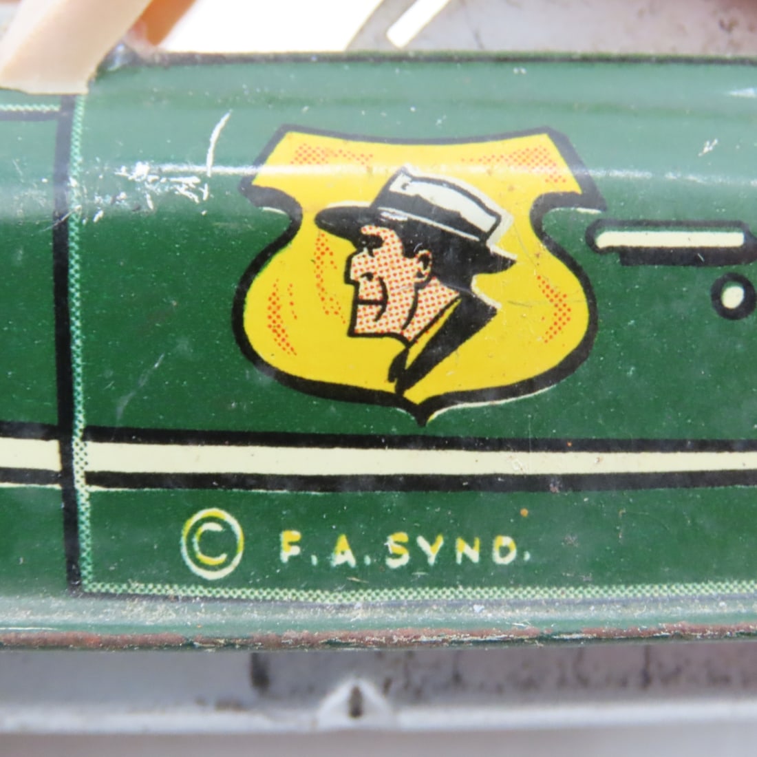 MARX Dick Tracy Tin Litho Friction Squad Car No 1 - 12