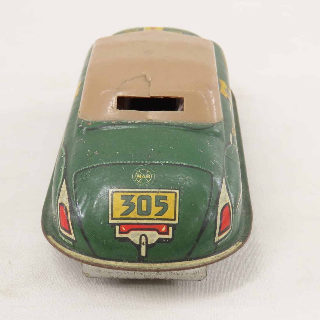 MARX Dick Tracy Tin Litho Friction Squad Car No 1 - 4