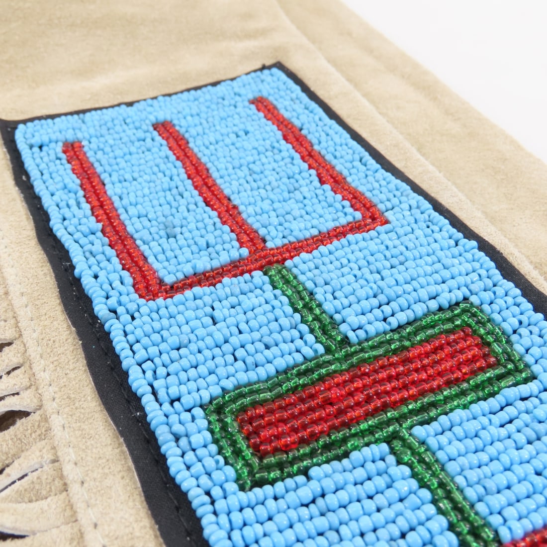 Native American Beaded & Fringed Rifle Scabbard - 11