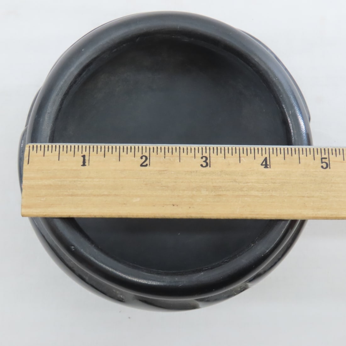 Margaret Tafoya Carved Pottery Blackware Bowl - 6