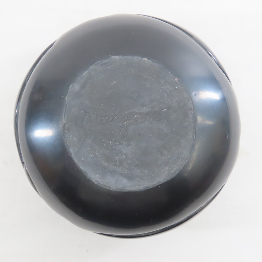 Margaret Tafoya Carved Pottery Blackware Bowl - 7