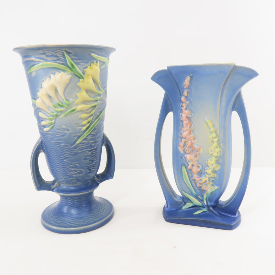 Roseville Pottery Freesia & Foxgloves Vases - 16