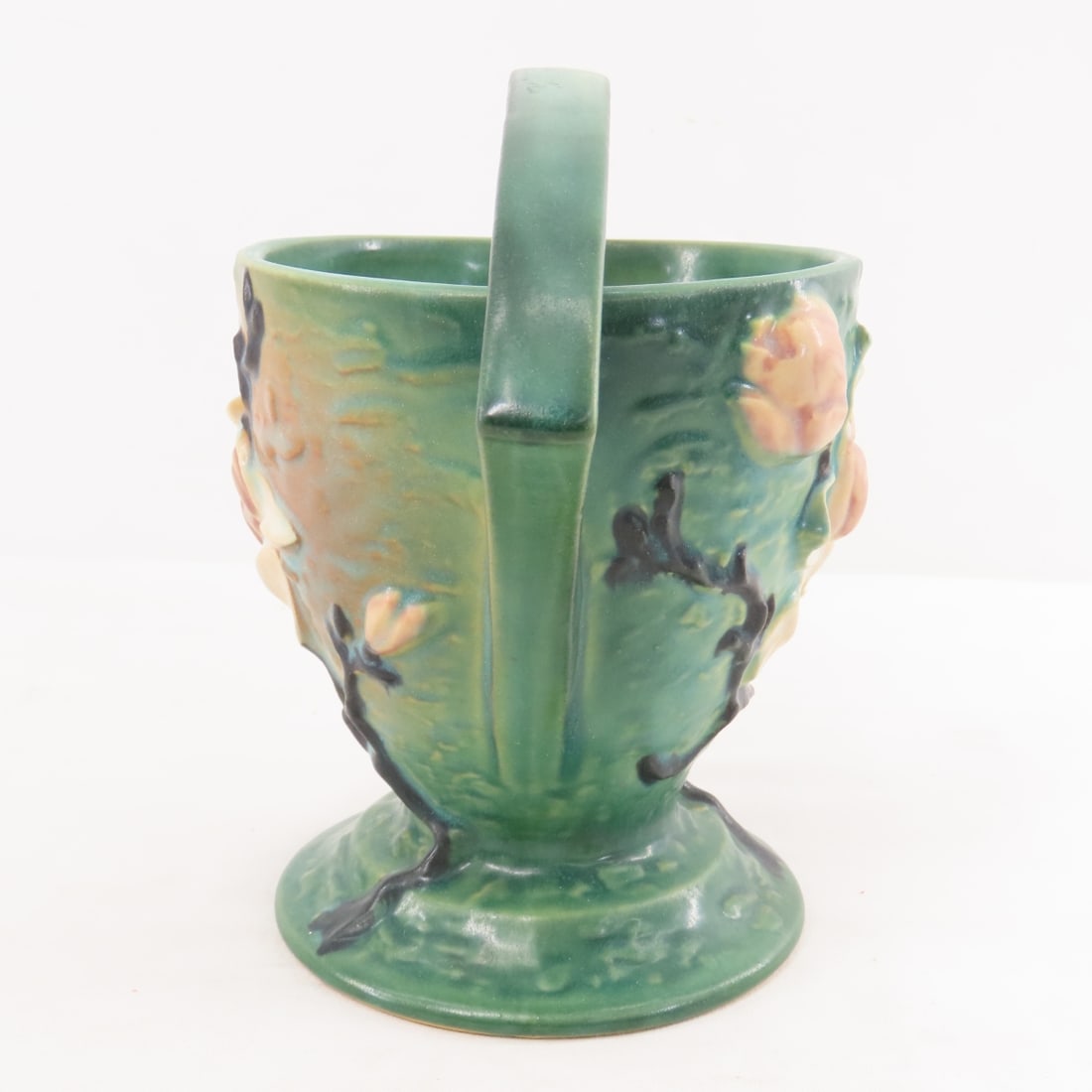Roseville Pottery Magnolia Vase & Basket - 10